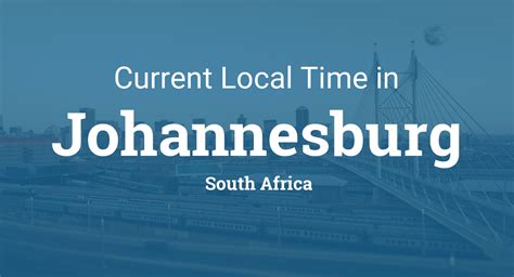 johannesburg time converter